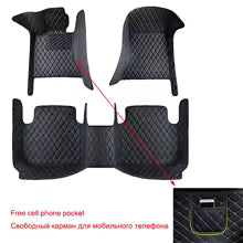 Customized Car Floor Mats for Hyundai Kona 2018-2023 Year Interior Details Accessories Carpet Artificial Leather